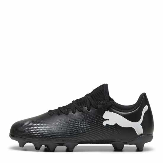 Puma Future 7 Play Junior Firm Ground Football Boots Черно/Бяло Детски футболни бутонки