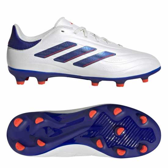 Adidas Copa Pure 2 League Juniors Firm Ground Football Boots Бяло/Синьо Детски футболни бутонки