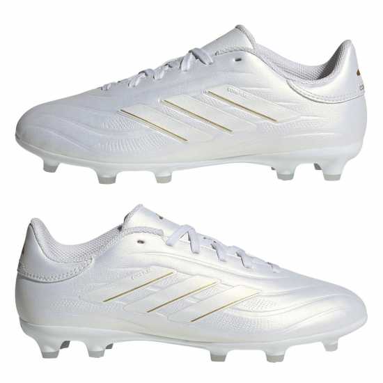 Adidas Copa Pure 2 League Juniors Firm Ground Football Boots Бяло/Бял/Златно Детски футболни бутонки