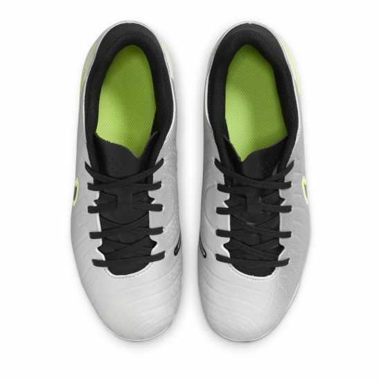 Nike Tiempo Legend 10 Academy Junior Firm Ground Football Boots Сребро/Волт 