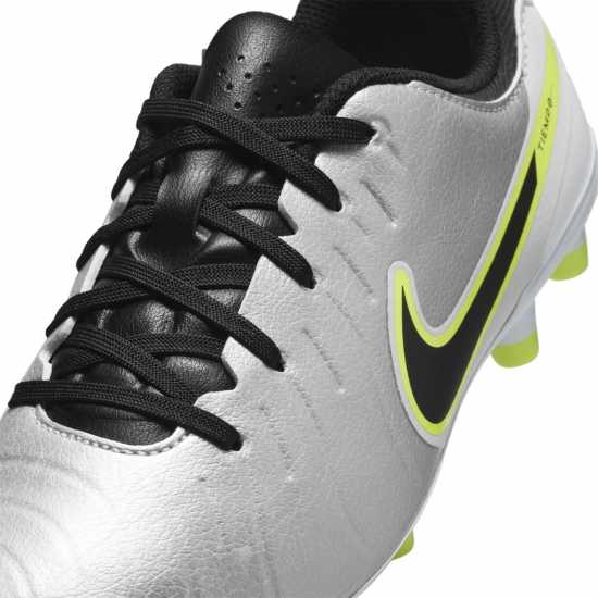 Nike Tiempo Legend 10 Academy Junior Firm Ground Football Boots Сребро/Волт 