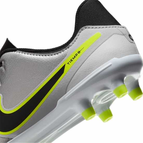 Nike Tiempo Legend 10 Academy Junior Firm Ground Football Boots Сребро/Волт 