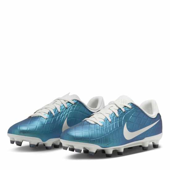 Nike Tiempo Legend 10 Academy Junior Firm Ground Football Boots Синьо-зелено Детски футболни бутонки