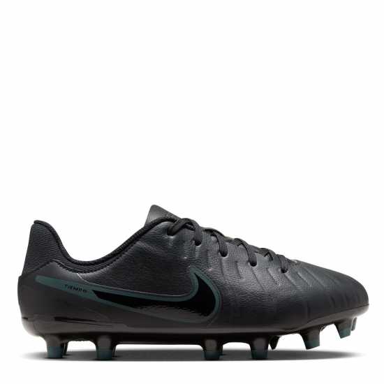 Nike Tiempo Legend 10 Academy Junior Firm Ground Football Boots Черно/Зелено Детски футболни бутонки