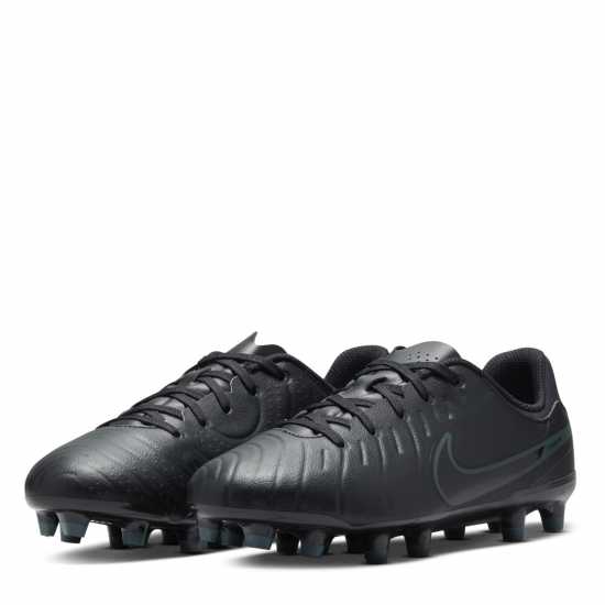 Nike Tiempo Legend 10 Academy Junior Firm Ground Football Boots Черно/Зелено Детски футболни бутонки