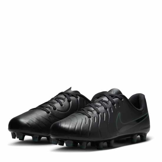 Nike Tiempo Legend 10 Club Junior Firm Ground Football Boots Черно/Зелено Детски футболни бутонки