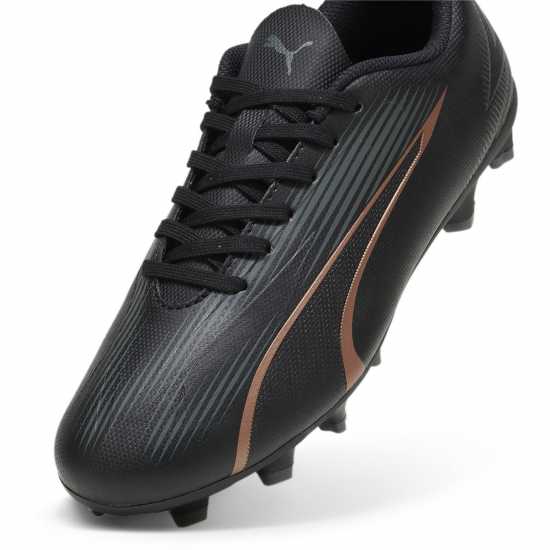 Puma Ultra Play Junior Firm Ground Football Boots Черно/Розово Детски футболни бутонки