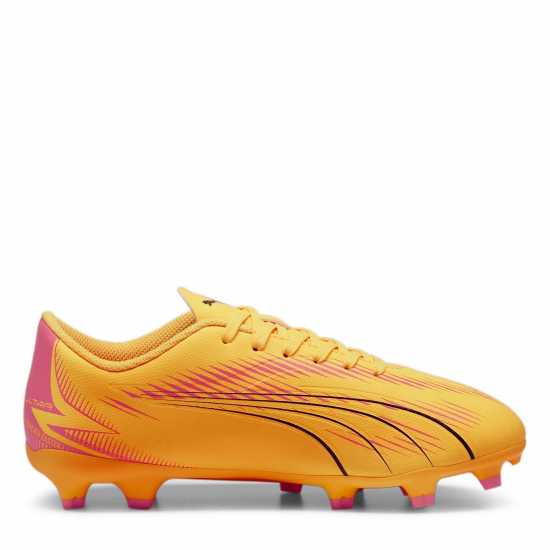 Puma Ultra Play Junior Firm Ground Football Boots Оранжево/Черно Детски футболни бутонки