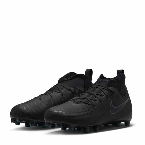 Nike Phantom Luna Ii Academy Junior Firm Ground Football Boots Черно/Зелено Детски футболни бутонки