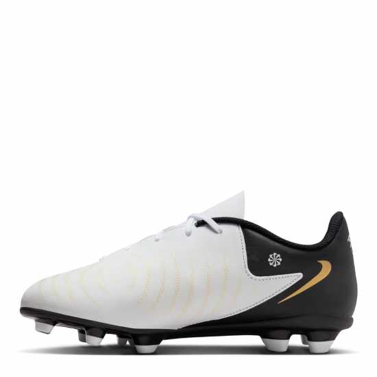 Nike Phantom Gx Ii Club Junior Firm Ground Football Boots Бяло/Черно/Злато Детски футболни бутонки