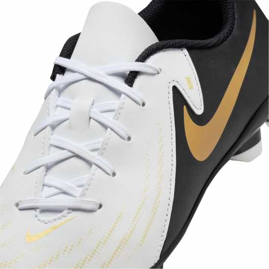 Nike Phantom Gx Ii Club Junior Firm Ground Football Boots Бяло/Черно/Злато Детски футболни бутонки