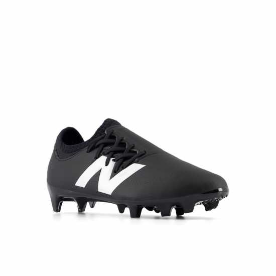 Детски Футболни Бутонки New Balance Furon V7+ Dispatch Firm Ground Football Boots Juniors Черно/Бяло Детски футболни бутонки