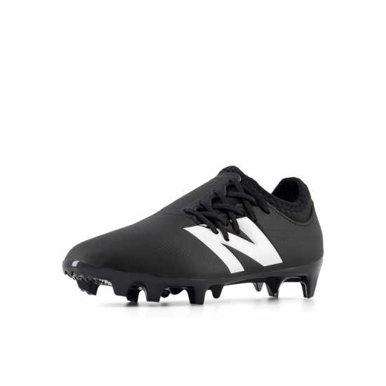 Детски Футболни Бутонки New Balance Furon V7+ Dispatch Firm Ground Football Boots Juniors Черно/Бяло Детски футболни бутонки