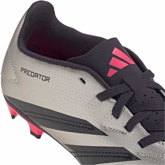 Adidas Predator 24 Club Junior Flexible Ground Football Boots Сребро/Черно 