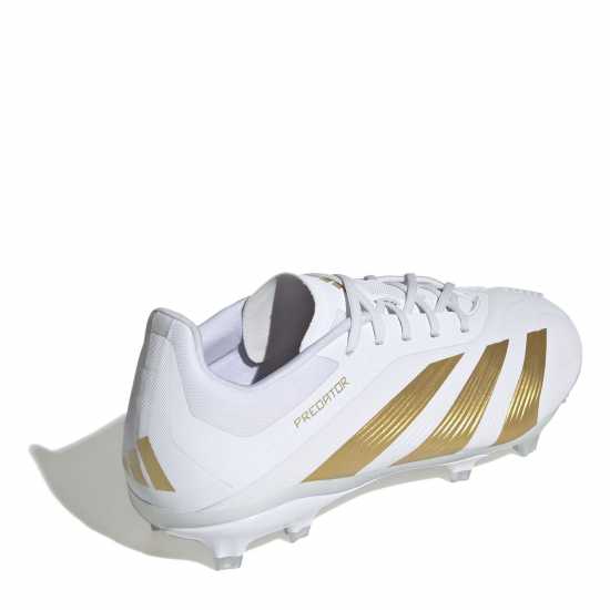 Adidas Predator 24 Elite Junior Firm Ground Football Boots Бяло/Златно/Бяло Детски футболни бутонки