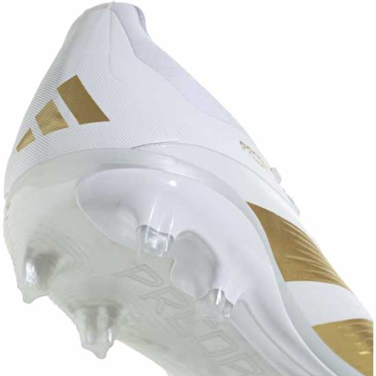 Adidas Predator 24 Elite Junior Firm Ground Football Boots Бяло/Златно/Бяло Детски футболни бутонки