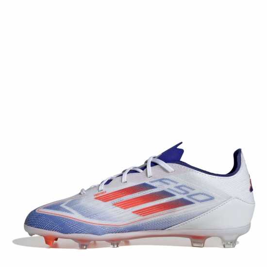 Adidas F50 Pro Juniors Firm Ground Football Boots Бяло/Червено/Синьо Детски футболни бутонки