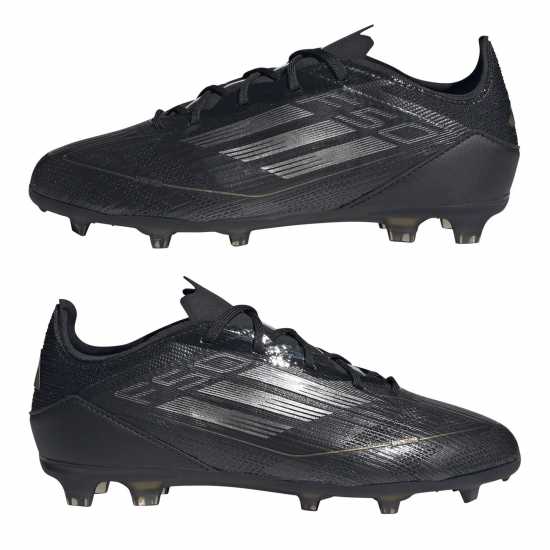 Adidas F50 Pro Juniors Firm Ground Football Boots Черно/сребро Детски футболни бутонки