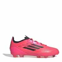 Adidas F50 Pro Juniors Firm Ground Football Boots Розово/Черно Детски футболни бутонки