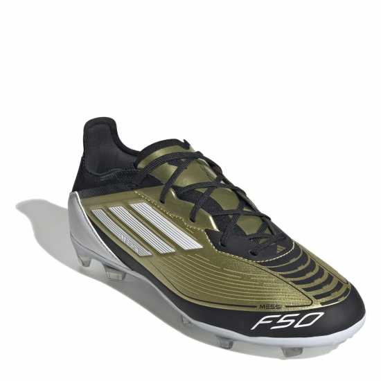 Adidas F50 Pro Juniors Firm Ground Football Boots Злато/Черно Детски футболни бутонки