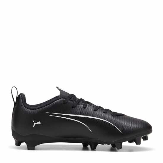 Puma Ultra Play Junior Firm Ground Football Boots Черно/Бяло Детски футболни бутонки