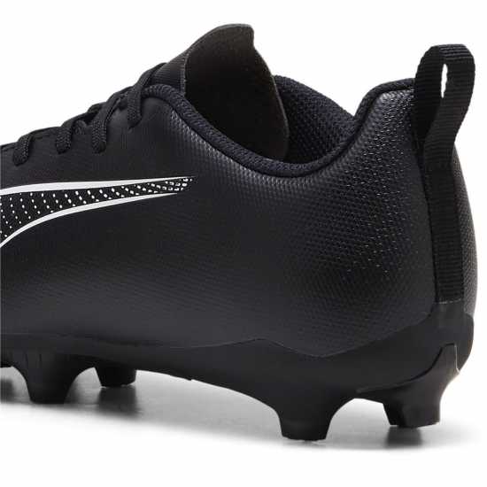 Puma Ultra Play Junior Firm Ground Football Boots Черно/Бяло Детски футболни бутонки