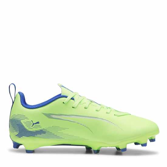 Puma Ultra Play Junior Firm Ground Football Boots Зелено/Бяло/Синьо 