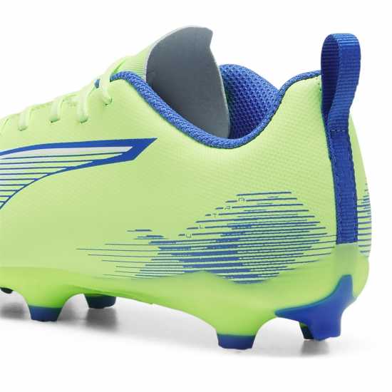 Puma Ultra Play Junior Firm Ground Football Boots Зелено/Бяло/Синьо 