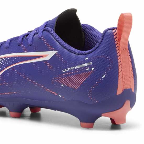 Puma Ultra Play Junior Firm Ground Football Boots Лилаво/Бяло/Оранжево Детски футболни бутонки