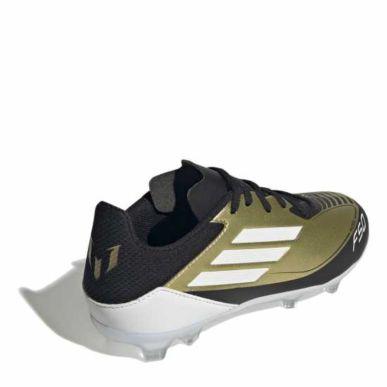 Adidas F50 League Junior Firm Ground Football Boots Злато/Черно Детски футболни бутонки