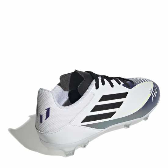 Adidas F50 League Junior Firm Ground Football Boots Бяло/Лилаво Детски футболни бутонки