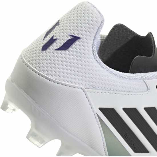 Adidas F50 League Junior Firm Ground Football Boots Бяло/Лилаво Детски футболни бутонки