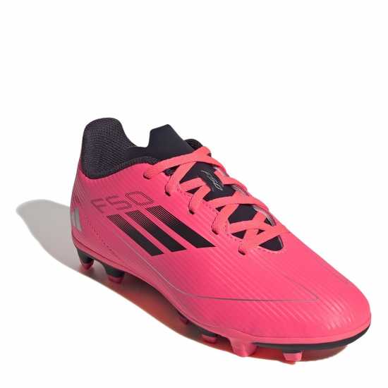 Adidas F50 Club Junior Firm Ground Football Boots Pink/Black Детски футболни бутонки