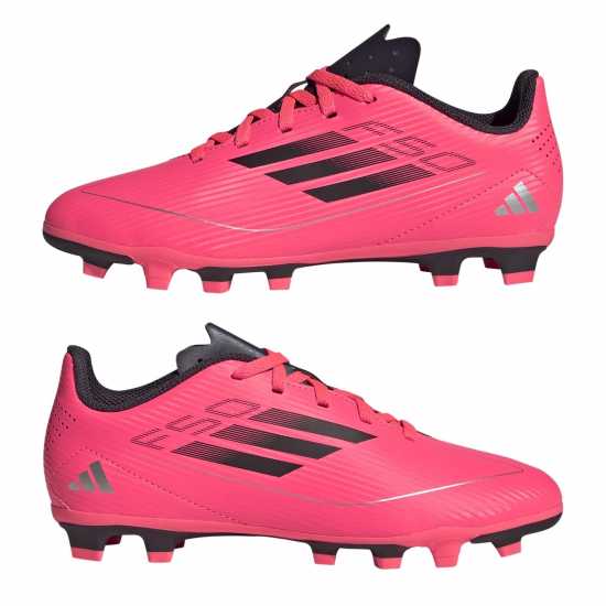 Adidas F50 Club Junior Firm Ground Football Boots Pink/Black Детски футболни бутонки