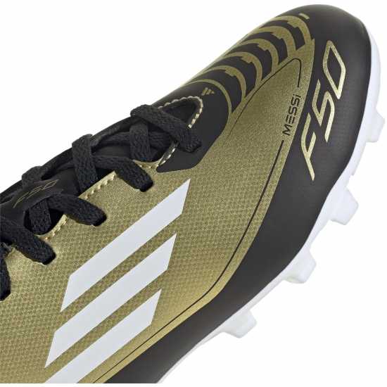 Adidas F50 Club Junior Firm Ground Football Boots Злато/Черно Детски футболни бутонки