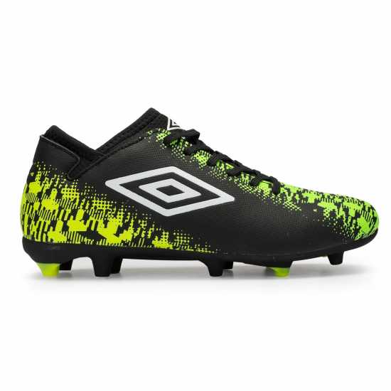 Umbro Form Fg Jn42 Черно/Бяло/Зелено Детски футболни бутонки