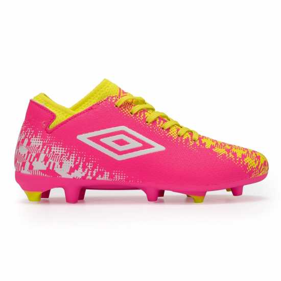 Umbro Form Fg Jn42 Розово/Бяло/Лайм Детски футболни бутонки