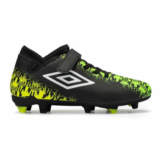 Umbro Form Fg Ch42 Черно/Бяло/Зелено Детски футболни бутонки