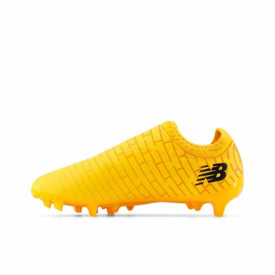 New Balance Furon V7+ Dispatch Junior Firm Ground Football Boots Оранжево/ Сребърно 