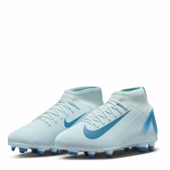 Nike Mercurial Superfly 10 Club Junior Firm Ground Football Boots Синьо/Балтийско 