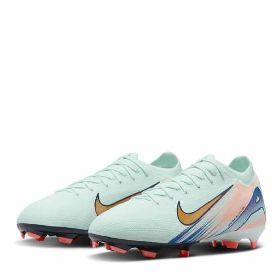 Nike Mercurial Vapor 16 Pro Juniors Firm Ground Football Boots Зелено/Бяло 