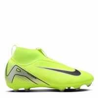 Nike Zoom Mercurial Superfly 10 Academy Juniors Firm Ground Football Boots Волт/Черен 