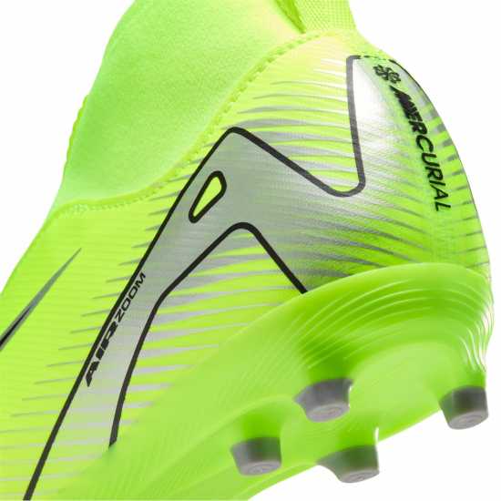 Nike Zoom Mercurial Superfly 10 Academy Juniors Firm Ground Football Boots Волт/Черен 