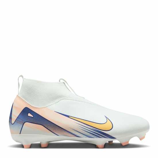 Nike Zoom Mercurial Superfly 10 Academy Juniors Firm Ground Football Boots Зелено/Бяло 