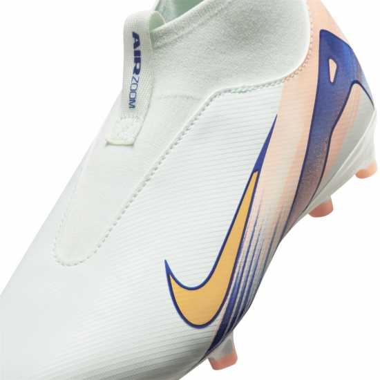 Nike Zoom Mercurial Superfly 10 Academy Juniors Firm Ground Football Boots Зелено/Бяло 