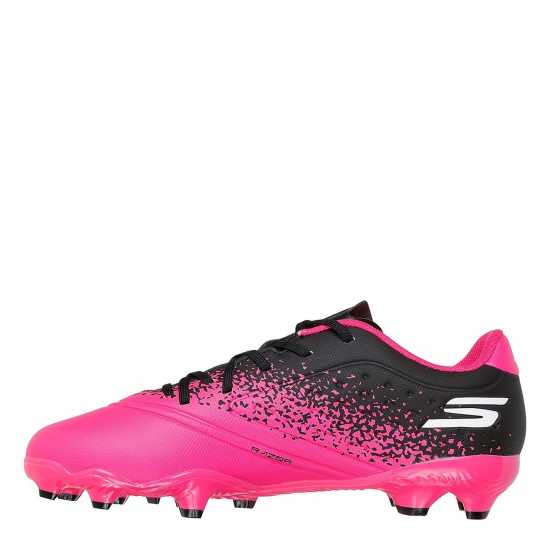 Skechers Razor Juniors Firm Ground Football Boot Black/Pink 