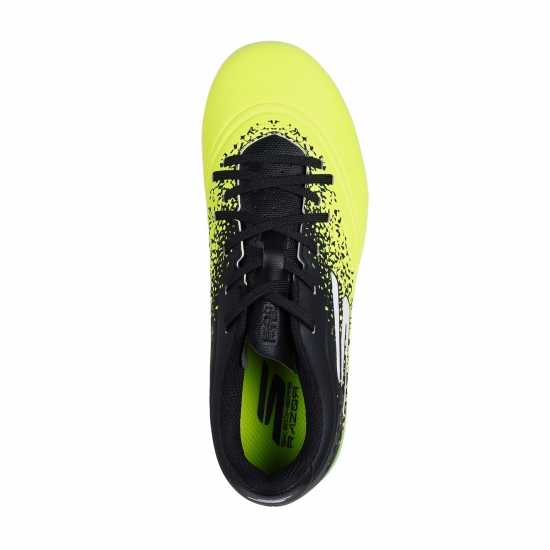 Skechers Razor Juniors Firm Ground Football Boot Жълто/Черно 