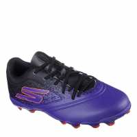 Skechers Razor Juniors Firm Ground Football Boot Purple/Black 