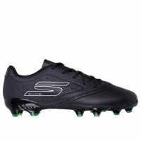 Skechers Razor Juniors Firm Ground Football Boot Черно/сребро 