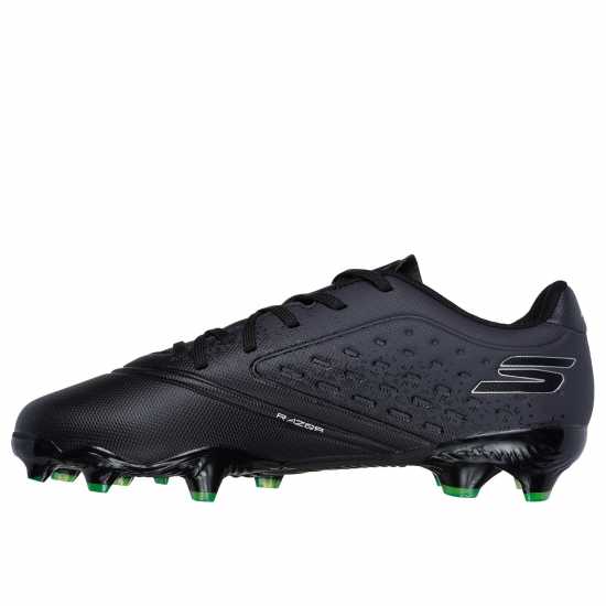 Skechers Razor Juniors Firm Ground Football Boot Черно/сребро 